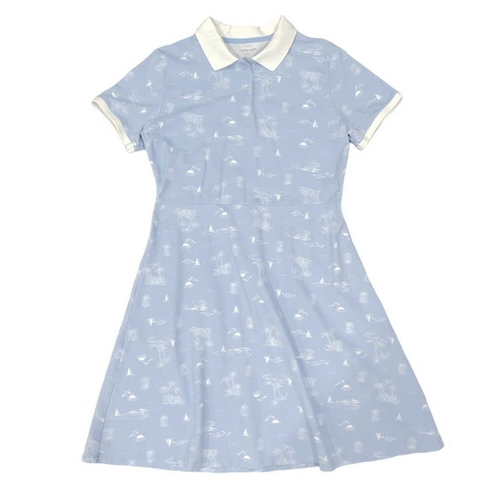 Lands’ End Polo Baby Blue Boat Dress